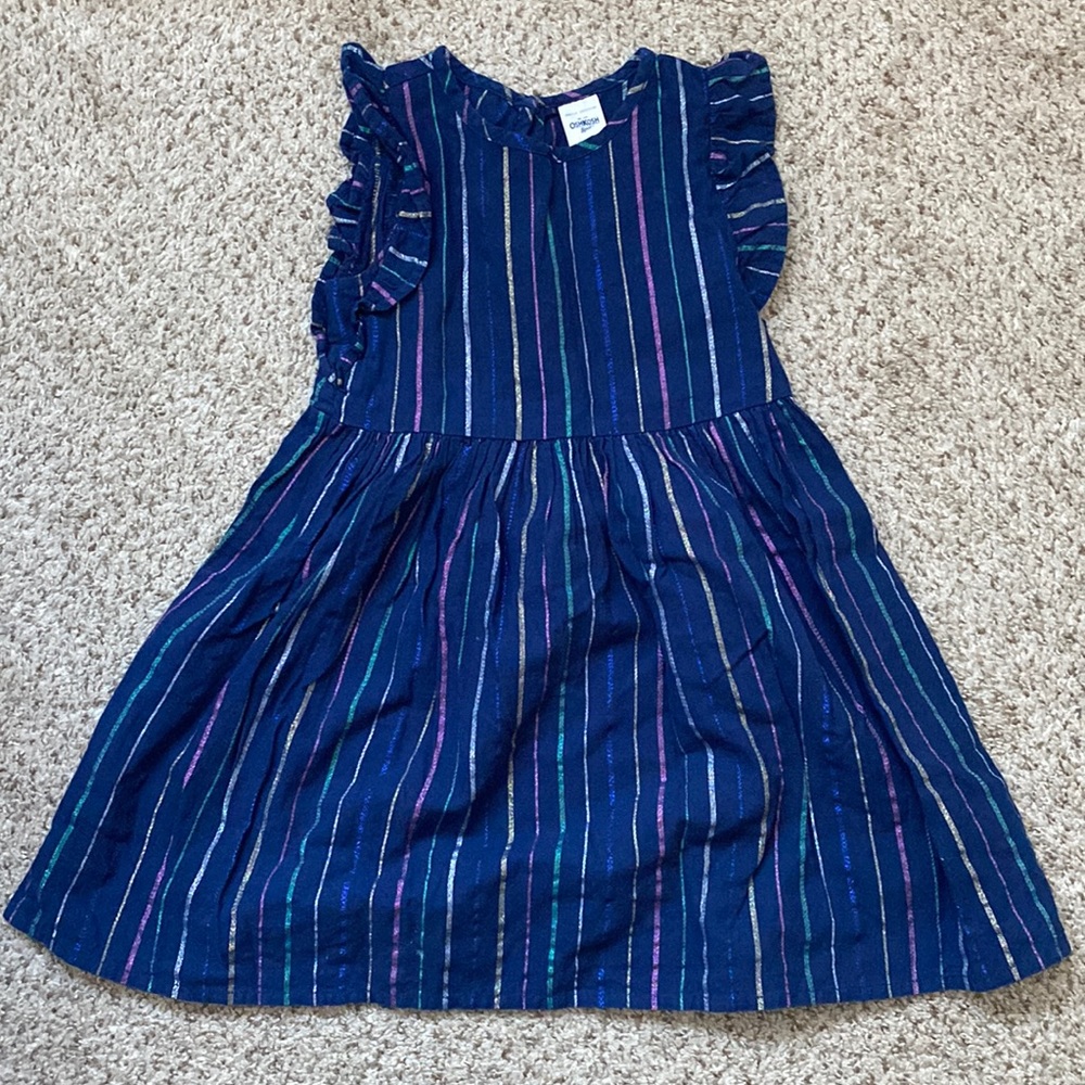 OshKosh 3T Navy with Metallic stripe dress